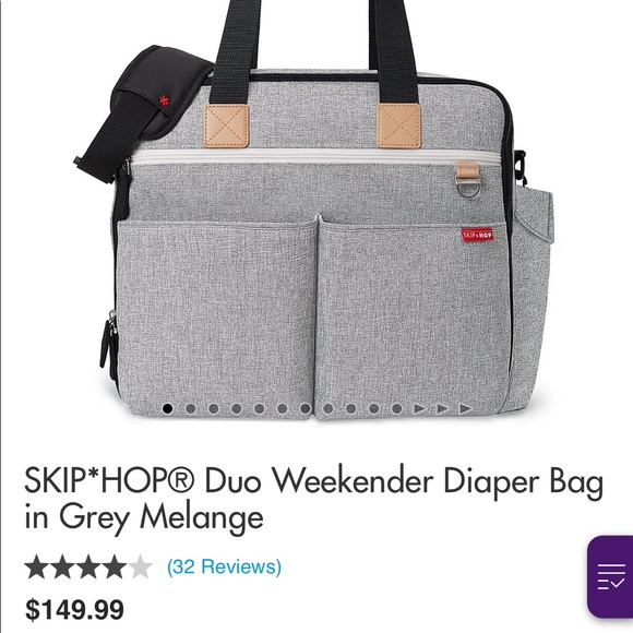 SKIP HOP DIAPER BAG - Picture 2 of 2
